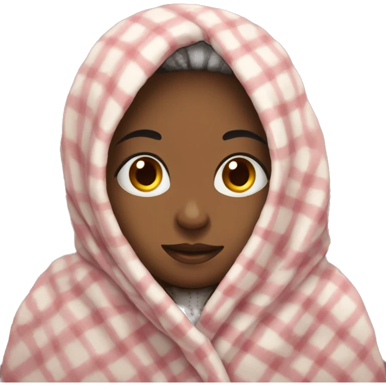 girl in blanket emoji
