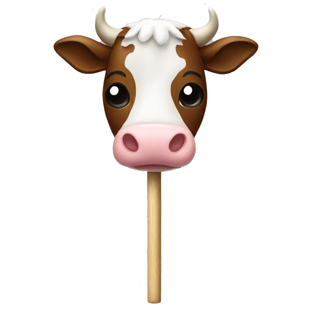 Cow on stick  emoji