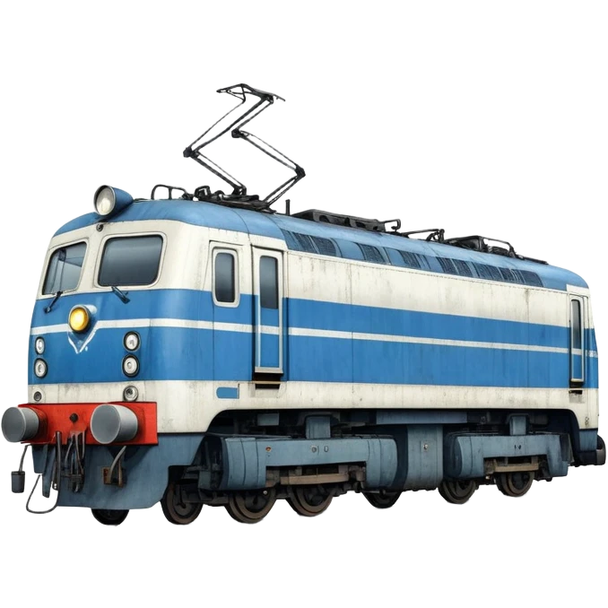 A soviet blue-white electric locomotive “chs 200” emoji