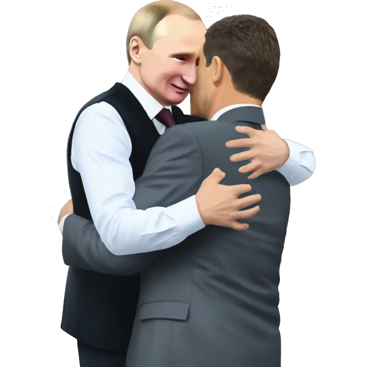 Putin hugging Zelenskyy  emoji