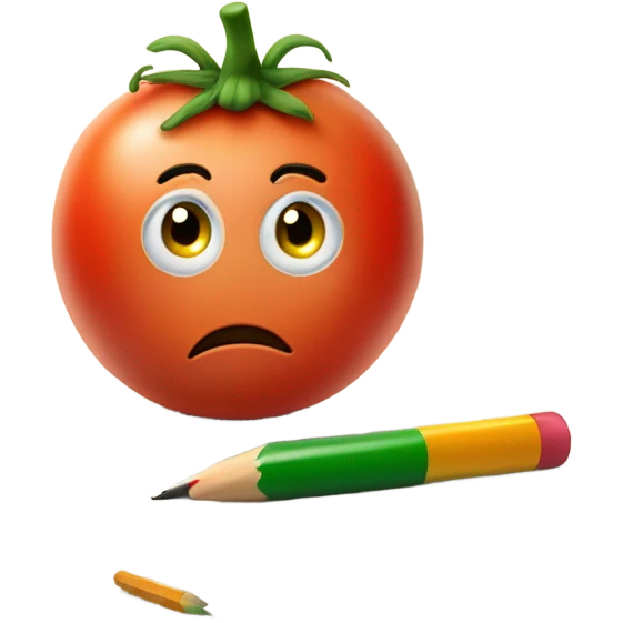vegetable doing math emoji
