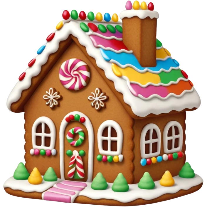 gingerbread house emoji