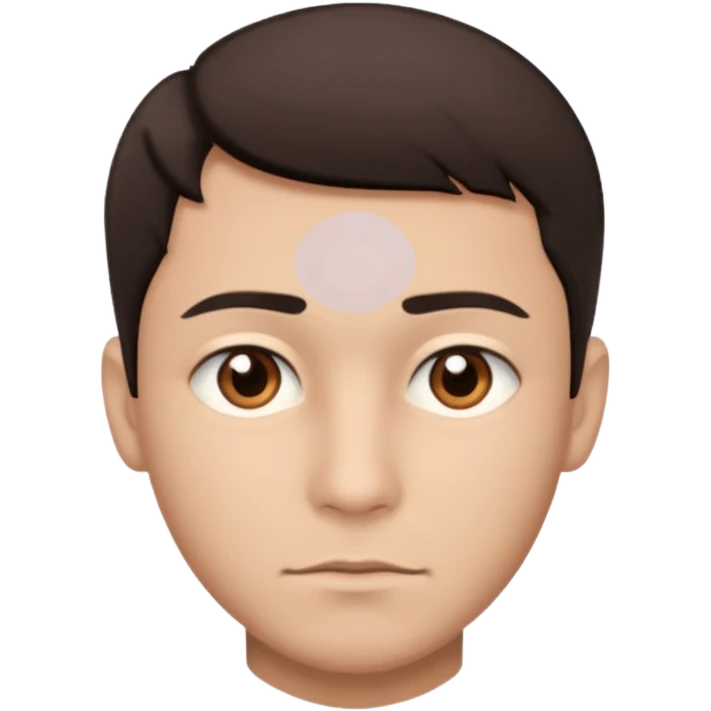 racially ambiguous male face emoji