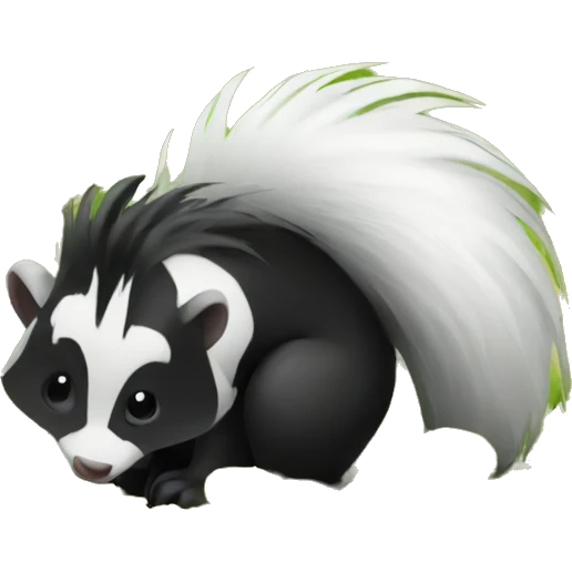 Skunk that is farming  emoji
