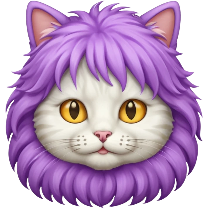 Cat with wigs emoji