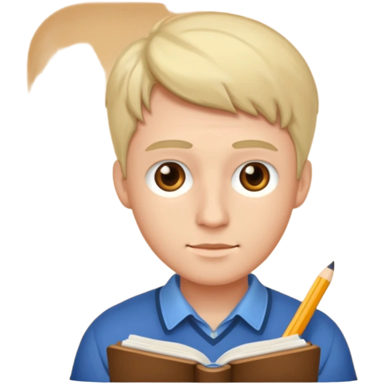man studing emoji