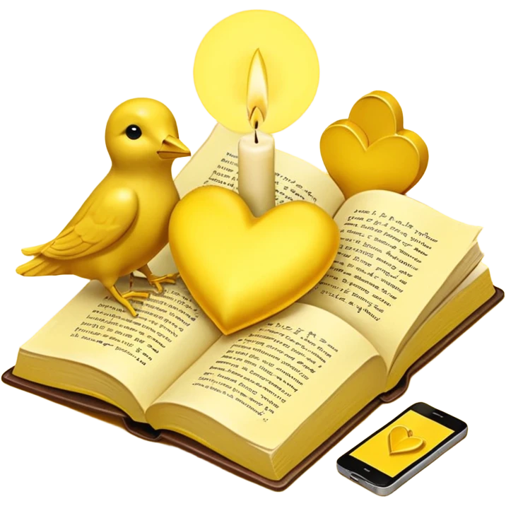 with this color code, #fff59b:

- heart emoji,
- diamond emoji,
- book emoji,
- feet emoji (footsteps),
- people hugging emoji,
- candle emoji,
- bell emoji,
- notification emoji,
- mobile emoji,
- love letter emoji,
- sun emoji
- seed emoji emoji