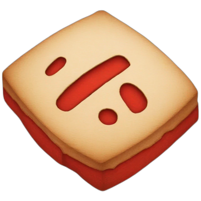 red stamp emoji