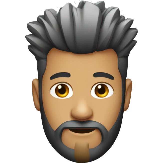 Man with Mohawk and beard  emoji
