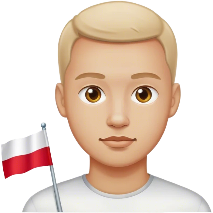 man with polish flag emoji