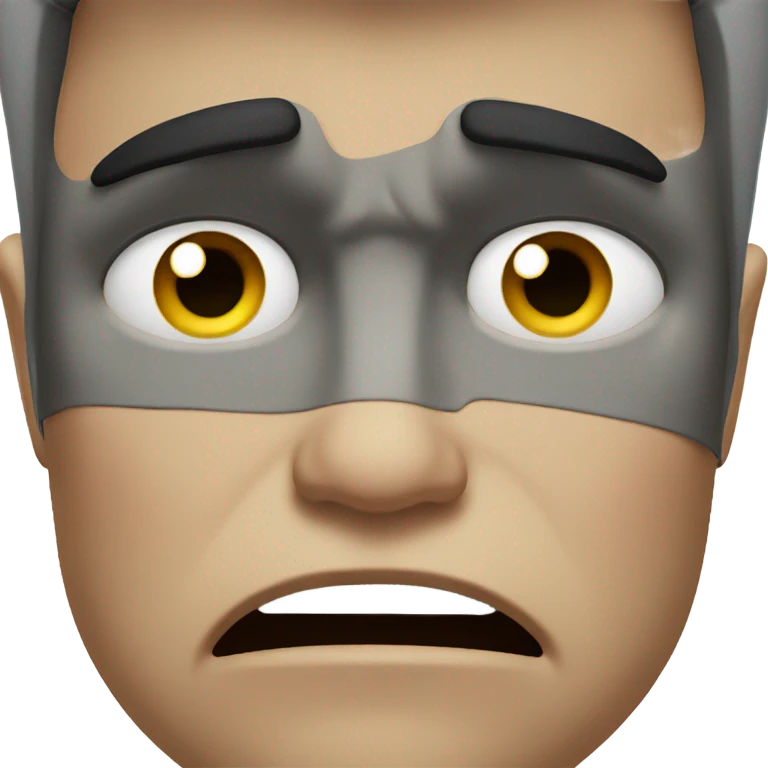 Unhappy Batman crying  emoji