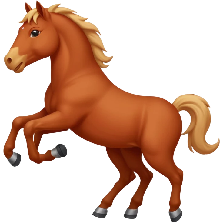 red horse, Rolling on the Floor Laughing emoji