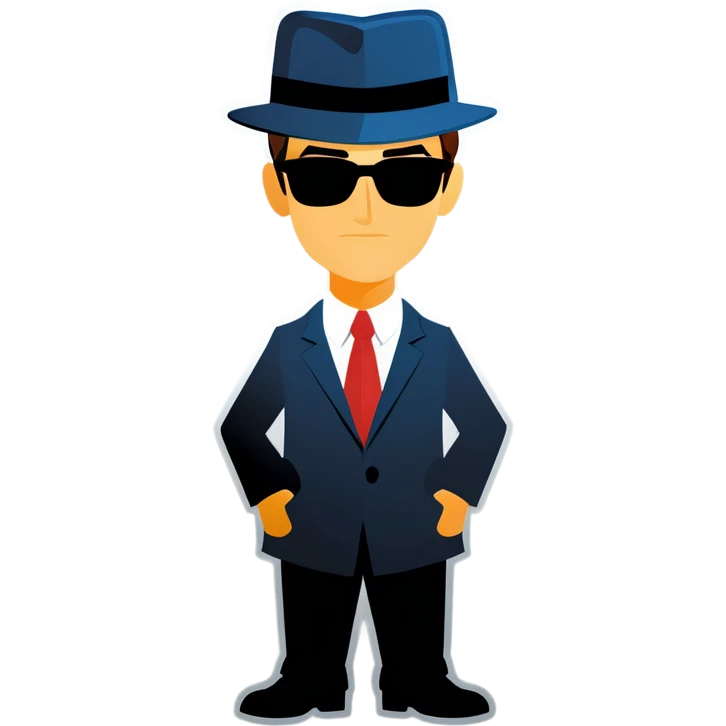 Secret agent man emoji