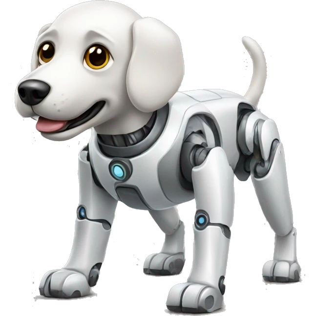Robotic dog emoji