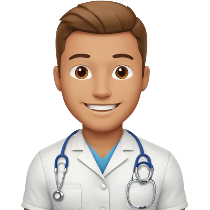 Shirtless Muscular guy nurse emoji