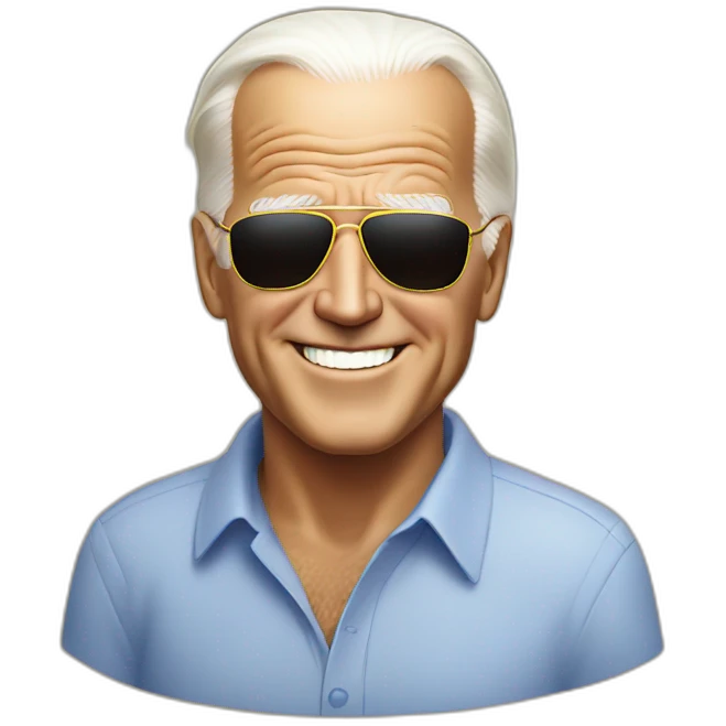 joe biden on holiday emoji