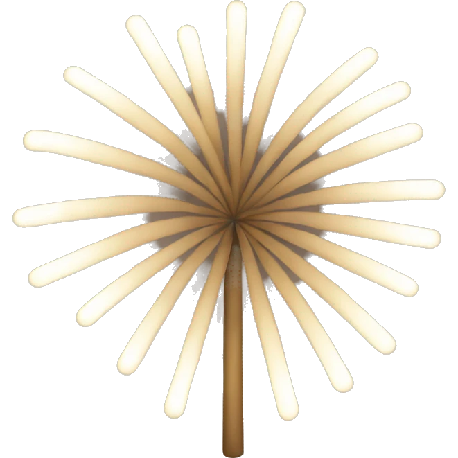 Beige fireworks emoji