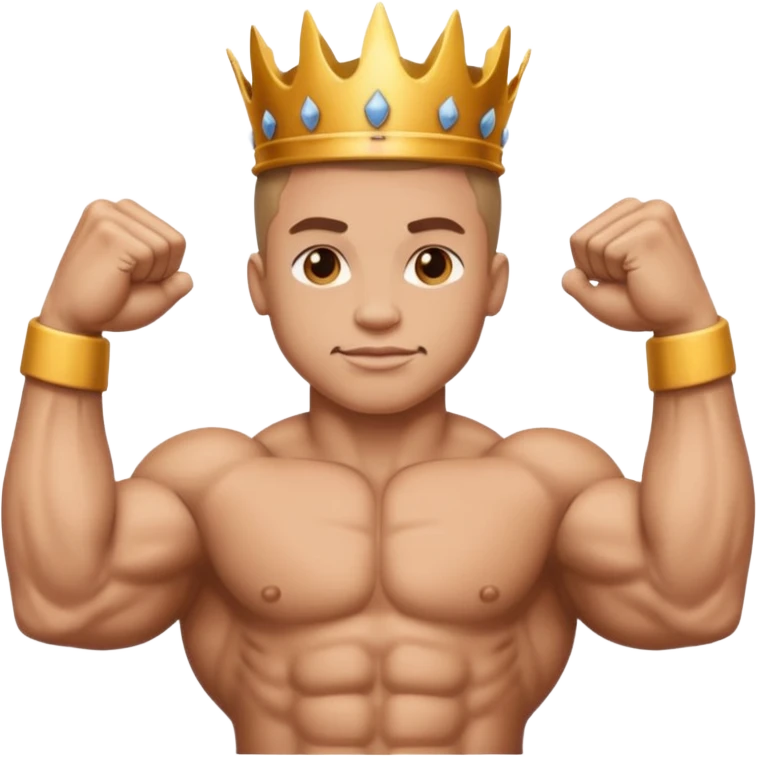 muscle arm emoji body builder king emoji  emoji