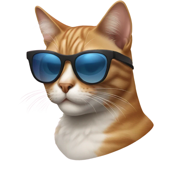 Cat with sunglasses emoji