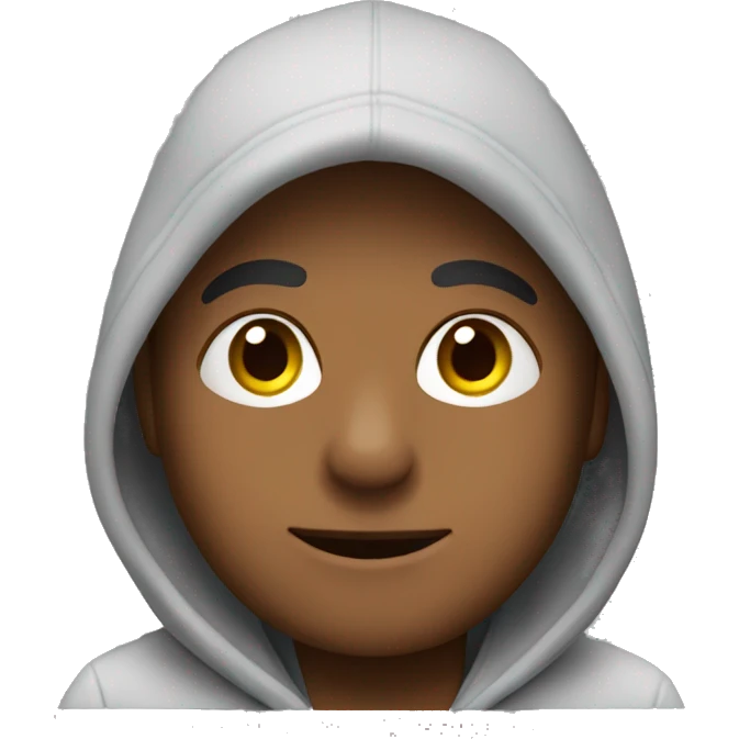 Yorkshire wearing hoodie emoji