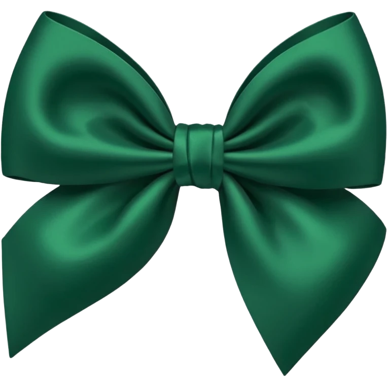 forest green bow emoji