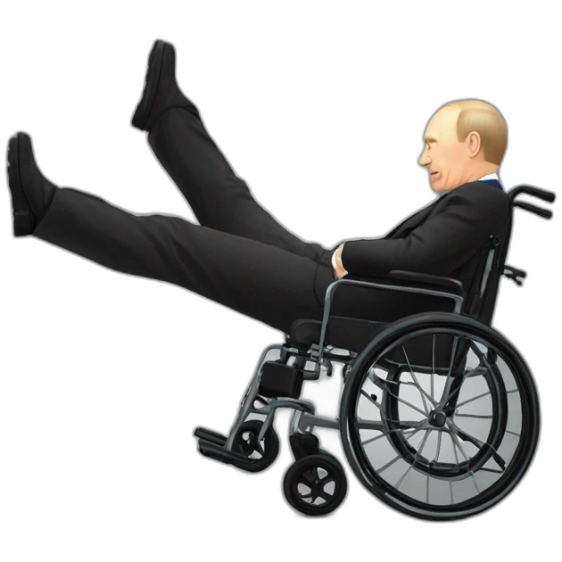 Putin falling off wheelchair emoji