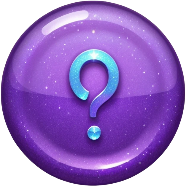 Purple Glitter Symbol of Manager emoji