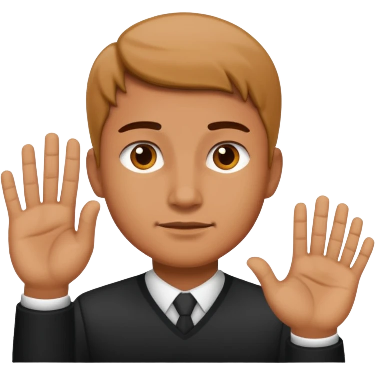 Man no decision gesture emoji