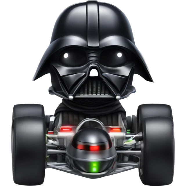 Radio controlled Formula Darth Vader’s race car, light saber headlights, exposed suspension  emoji