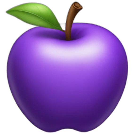 purple apple emoji
