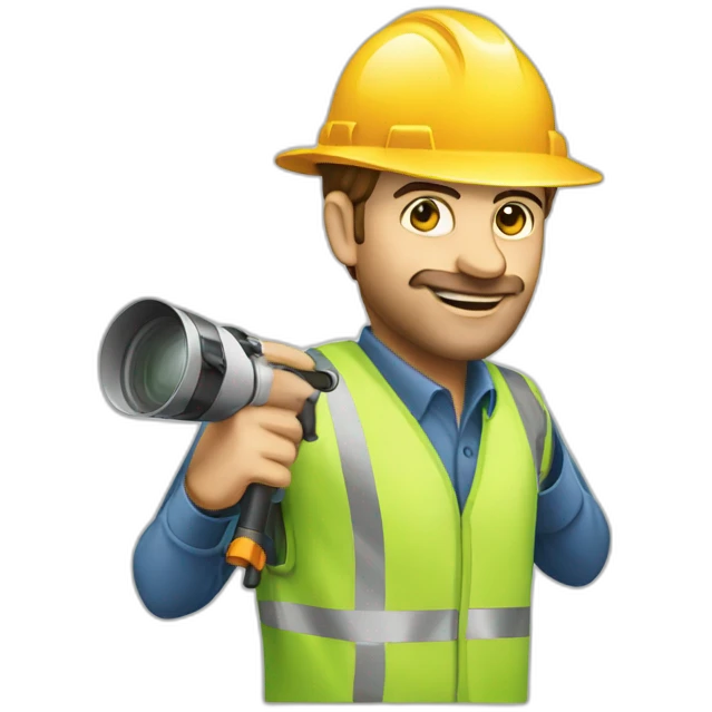 Land and house surveyor emoji
