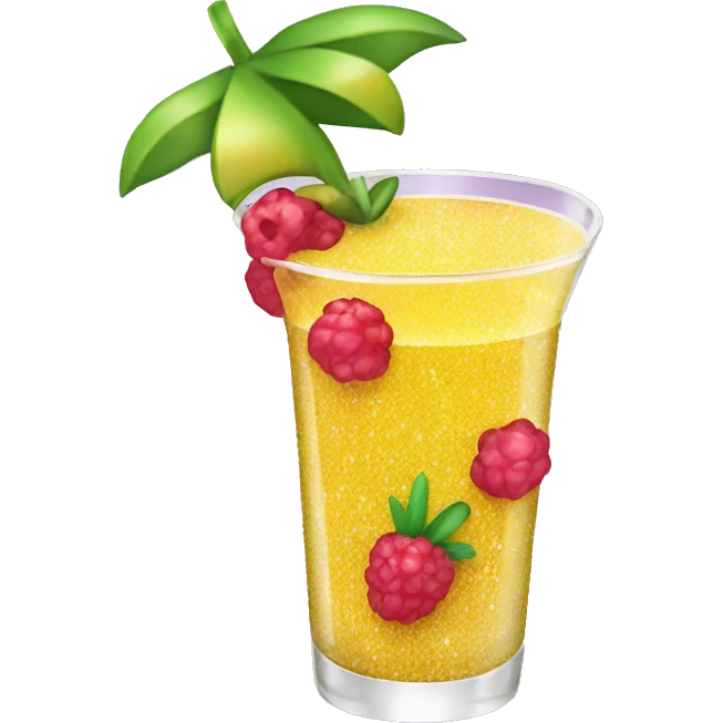 glittery fruit cocktail emoji