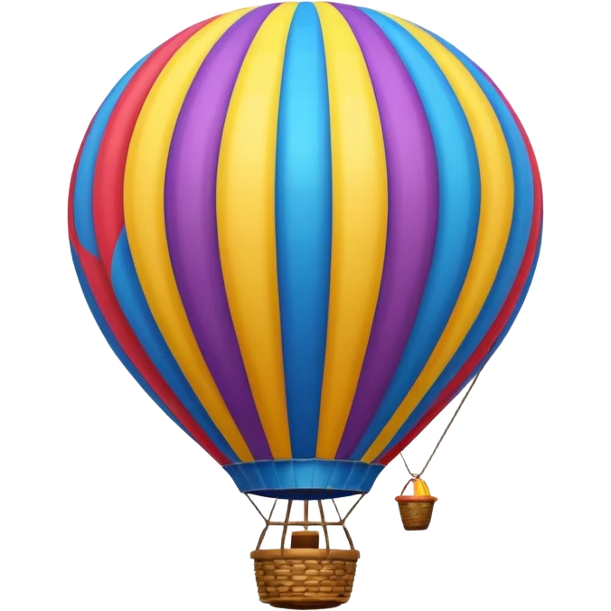 hotair balloon topdown emoji
