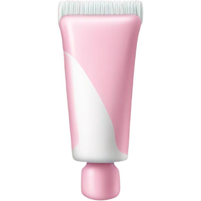 Long Pale pink toothpaste tube emoji