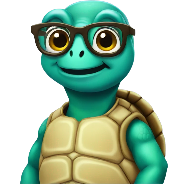 Nerdy turtle  emoji