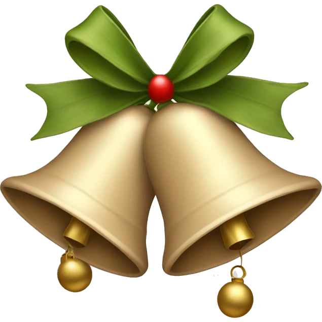 beige Christmas bells emoji