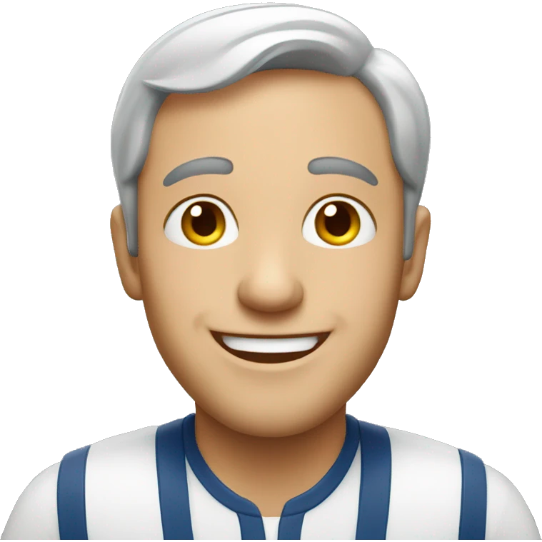 Smiling French man emoji