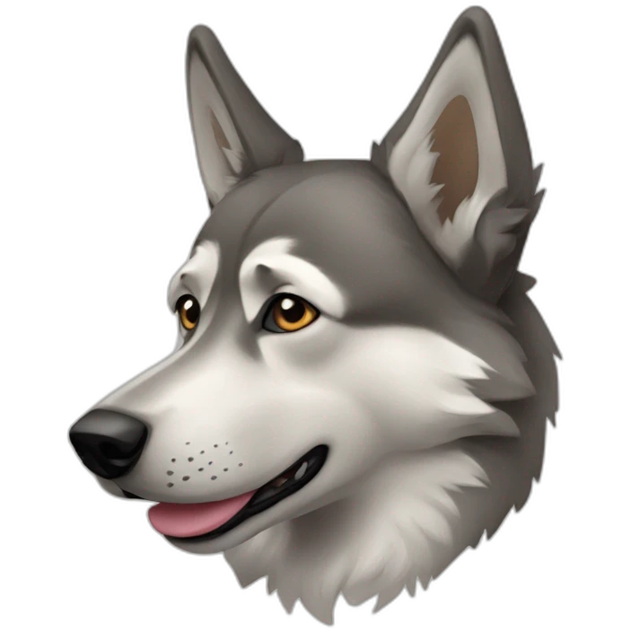 Czechoslovak wolfdog emoji