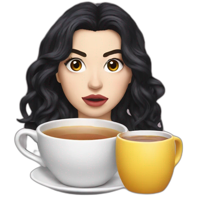 charli xcx spilling the tea emoji
