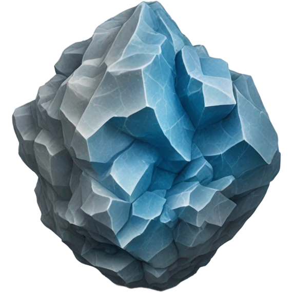 Blue and Grey mineral emoji