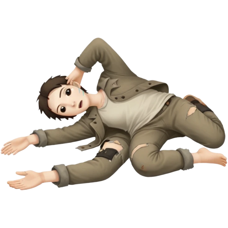 laying on the groud FALLEN emoji