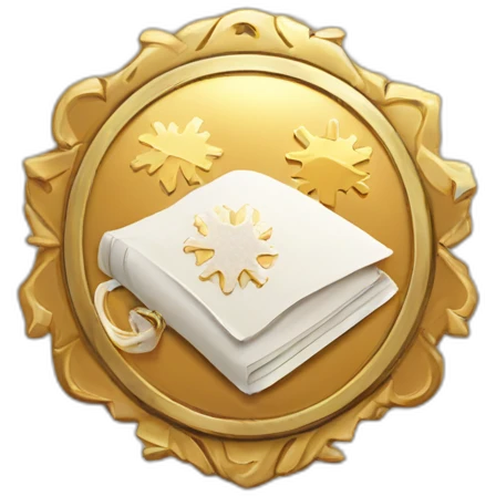 badge, medal, book, paper, scroll, new year, snowflake, pokemon, picture emoji