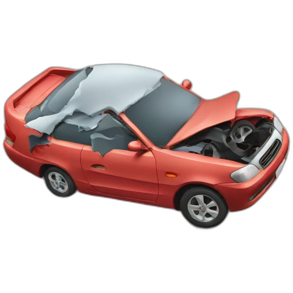 Car crash emoji