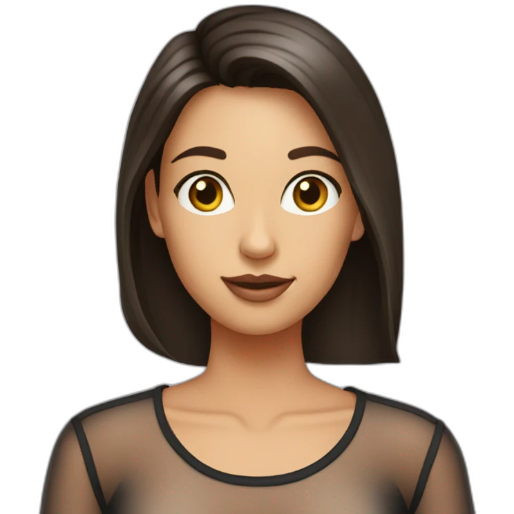 brunette-girl-wearing-a-seethrough-shirt emoji