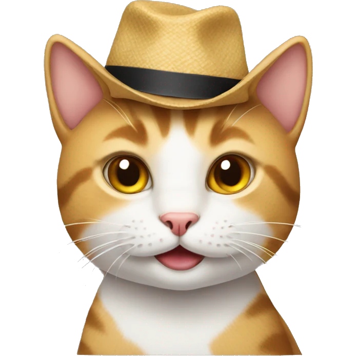 Cat wearing a hat  emoji