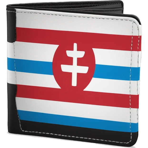 Luxembourg flag on a wallet emoji