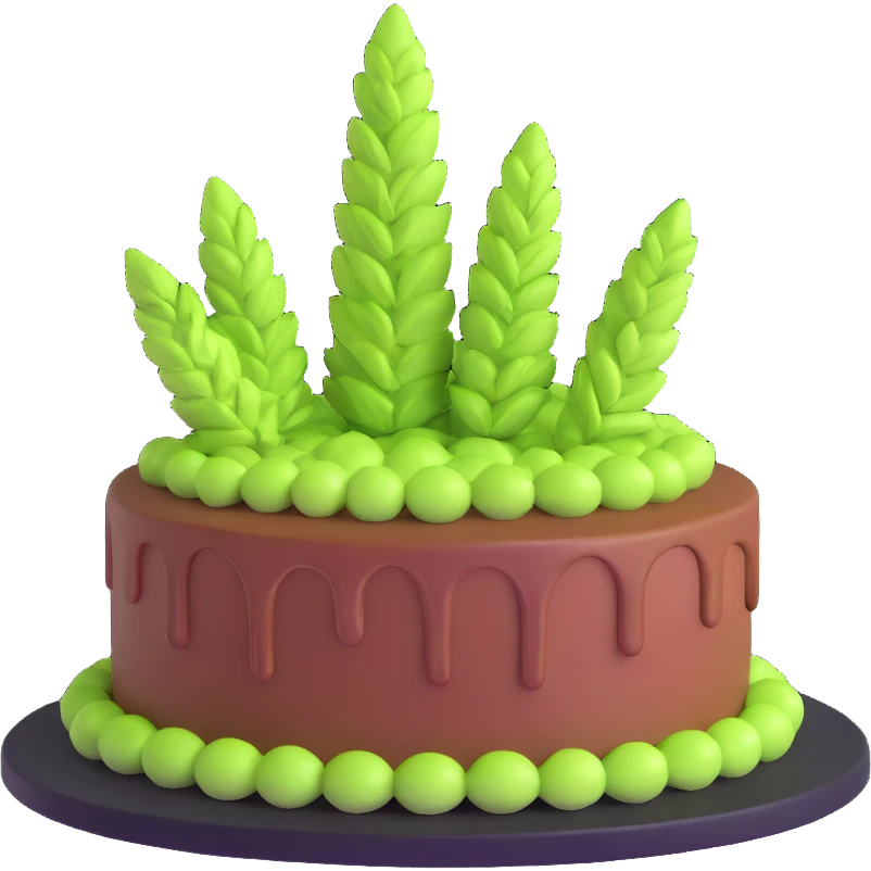 Los Angeles Kush cake emoji