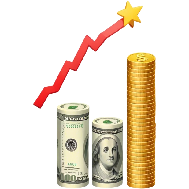bar chart money down emoji