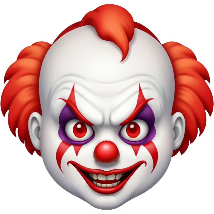 Angry clown emoji