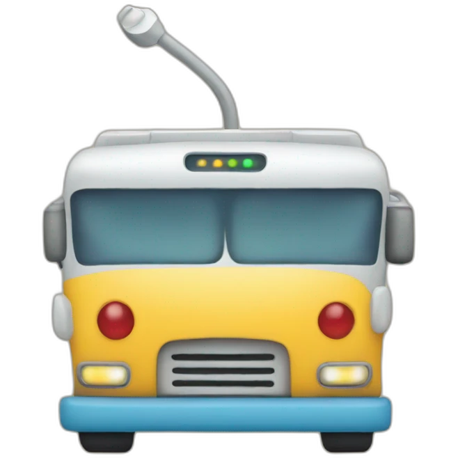 a router on a bus emoji